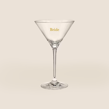 Gwil Vinyl Bridal Martini Glass