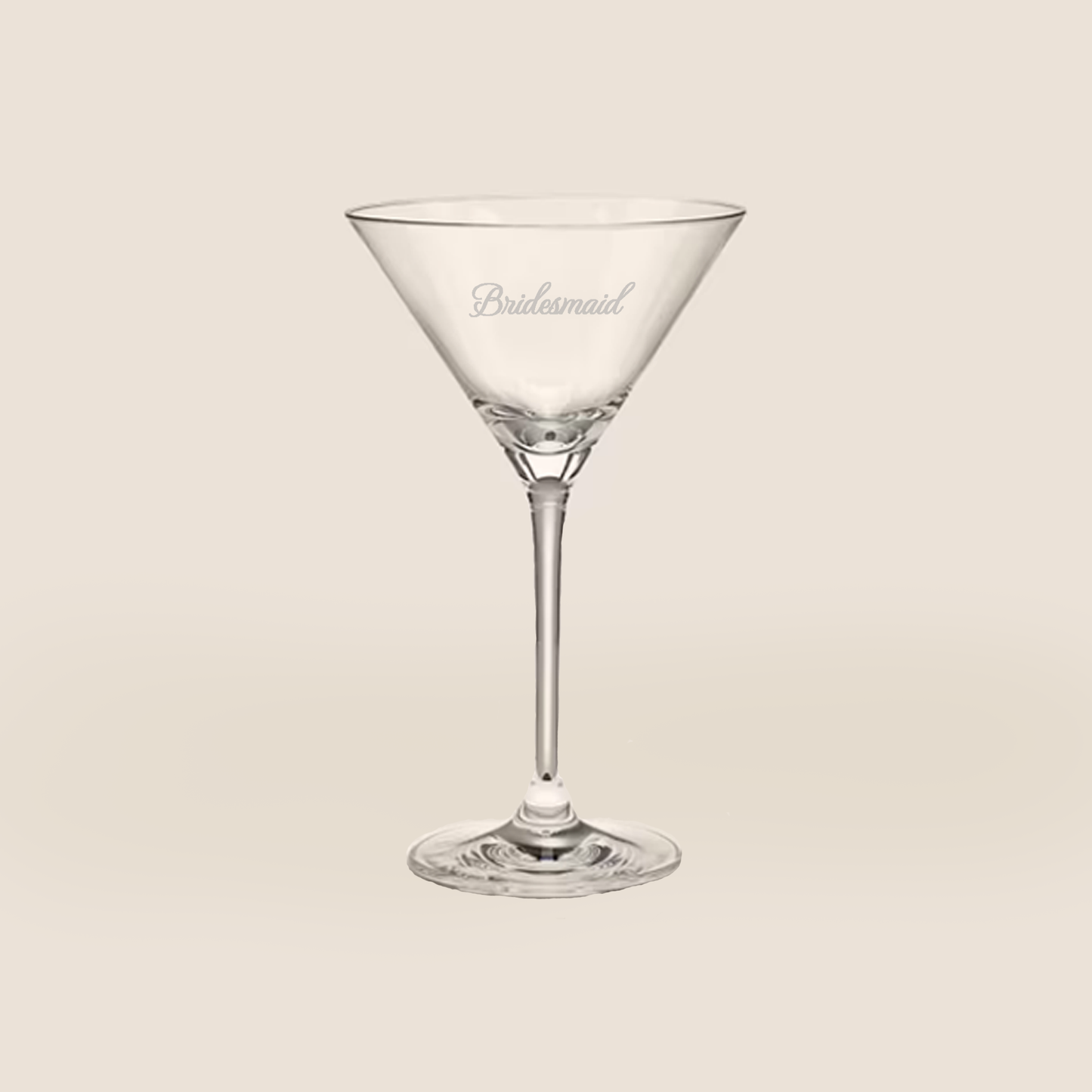 Britannia Personalised Etched Bridal Martini Glass