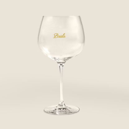 Shon Vinyl Bridal Gin Glass