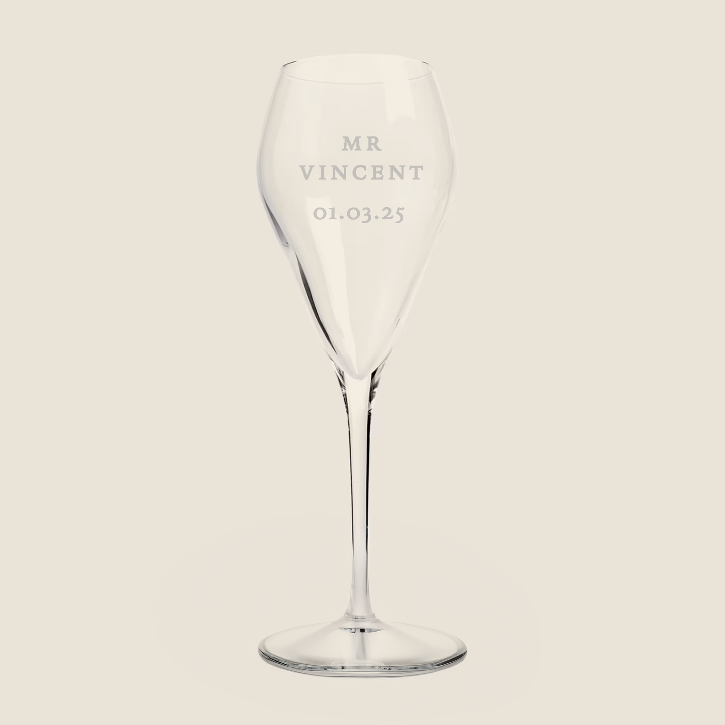 Magda Mr and Mrs Etched Surname Prosecco Glass Set