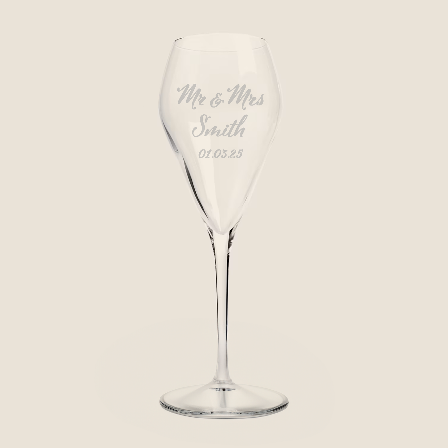 Vellamo Mr and Mrs Etched Prosecco Glass