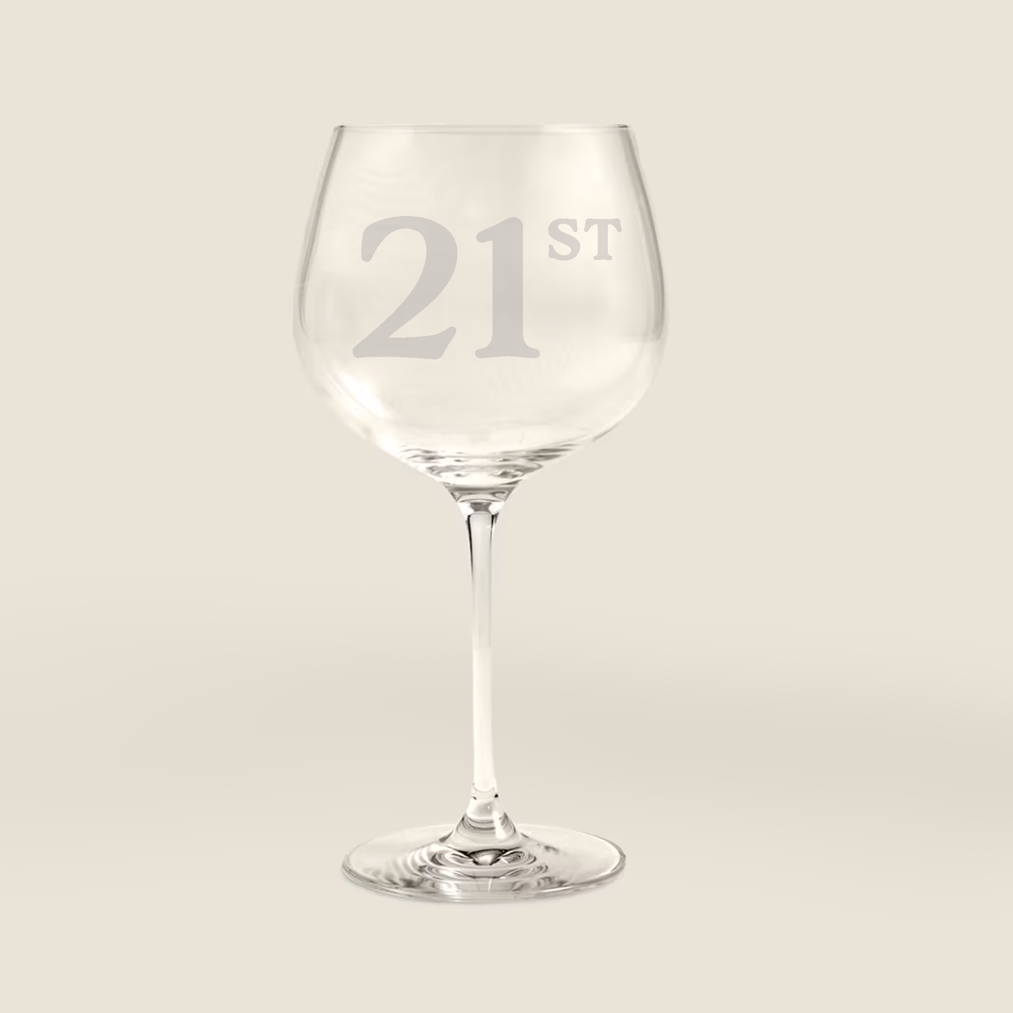 Kosma Personalised Etched Birthday Number Gin Glass