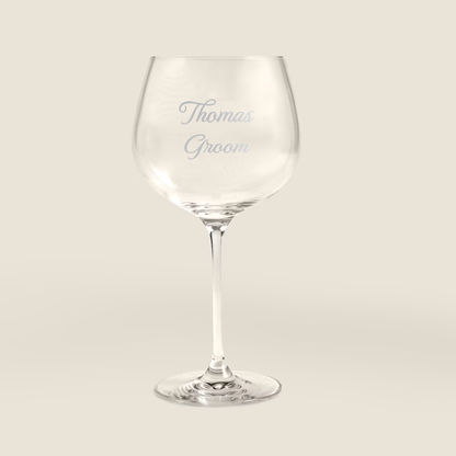 Blanca Vinyl Bridal Personalised Gin Glass